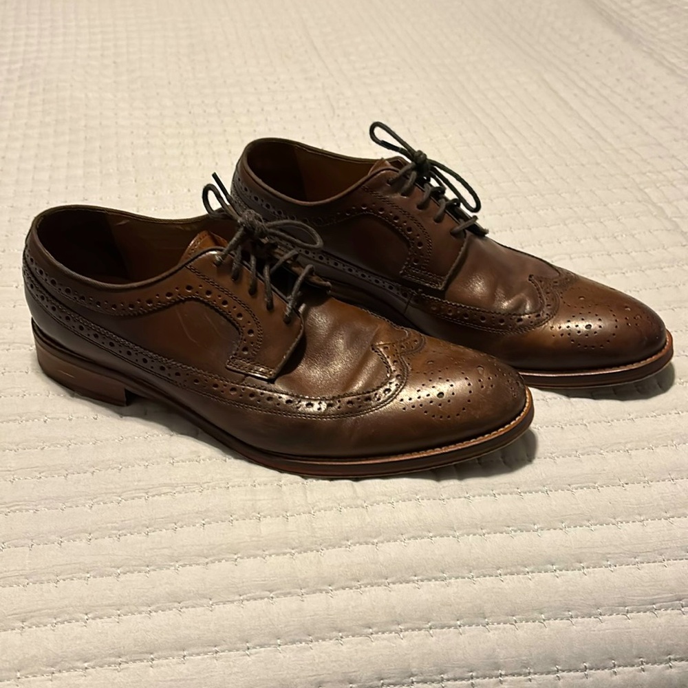Men’s Brown Leather Dress shoes Johnston & Murphy 12